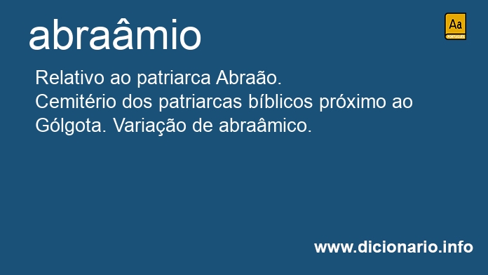 Significado de abramio