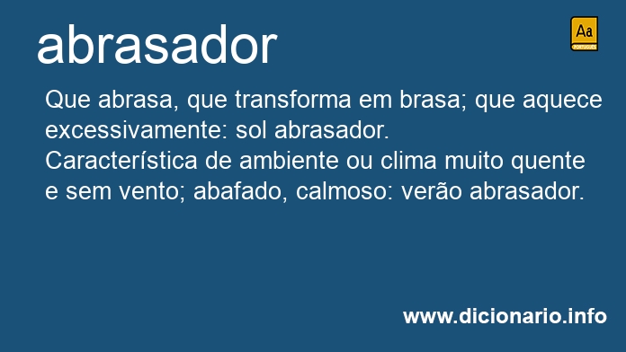 Significado de abrasador