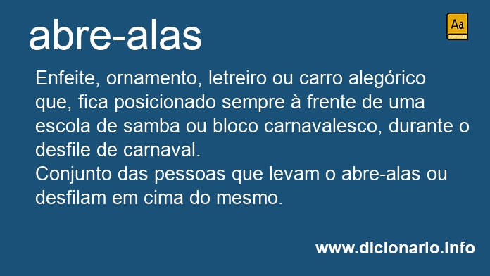 Significado de abre-alas