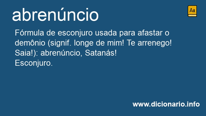 Significado de abrenncia