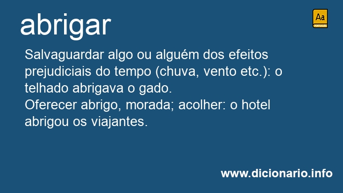 Significado de abrigareis