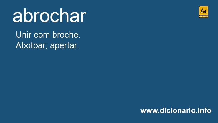 Significado de abrochar