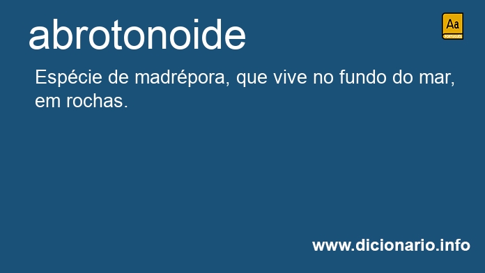 Significado de abrotonoide