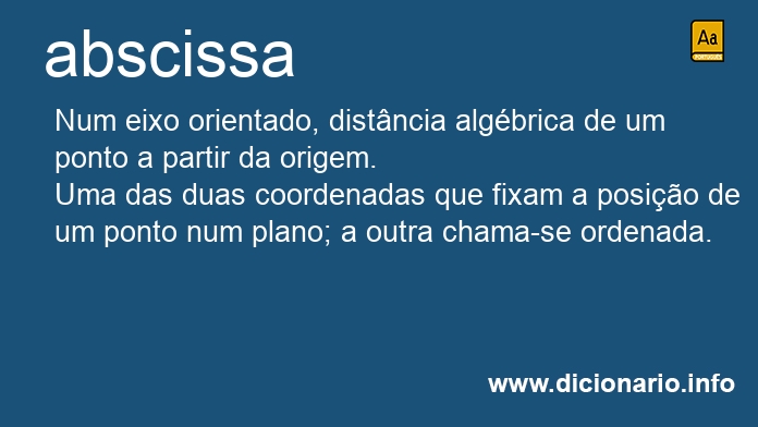Significado de abscissa
