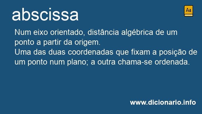 Significado de abscissa