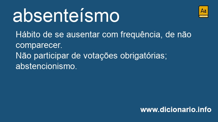 Significado de absentesmos