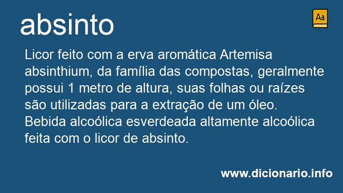 Significado de absinto