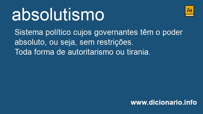 Significado de absolutismos