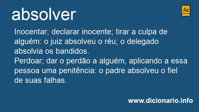 Significado de absolve