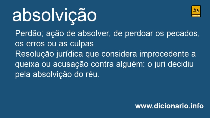 Significado de absolvio