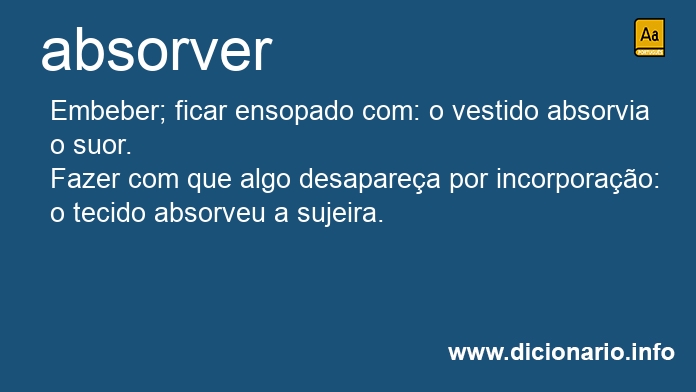 Significado de absorvera