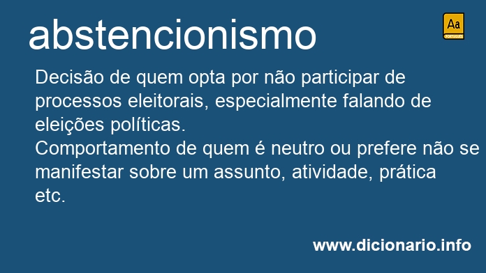 Significado de abstencionismo