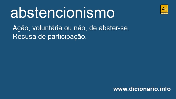 Significado de abstencionismos