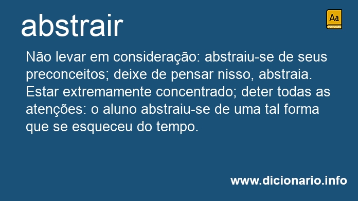 Significado de abstraia