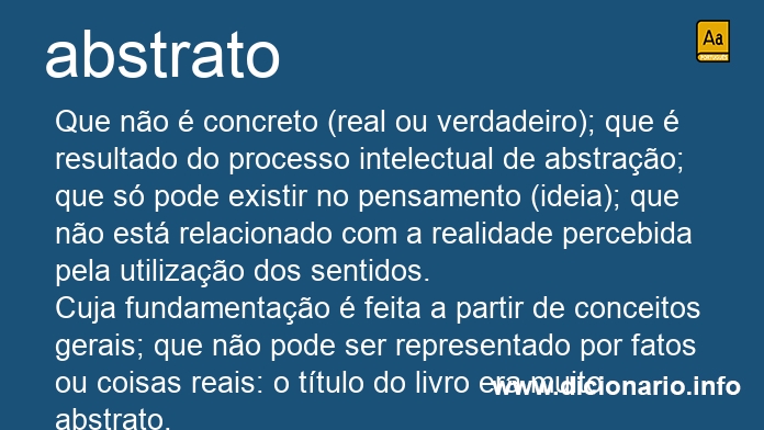 Significado de abstrata