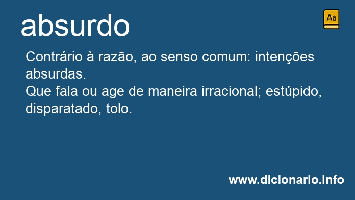 Significado de absurda