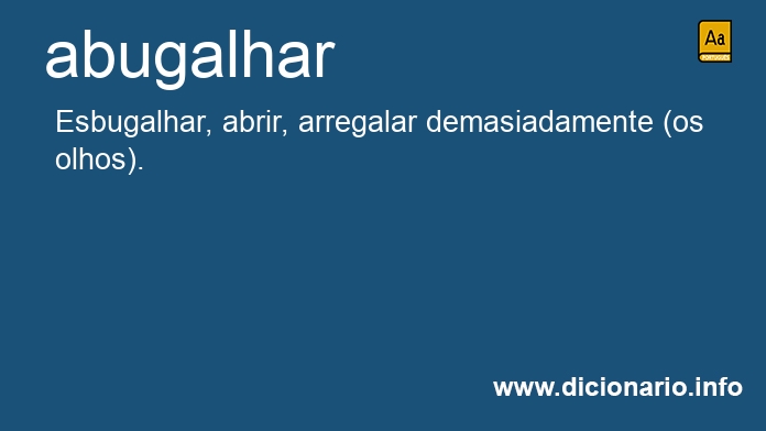 Significado de abugalhado