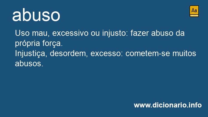 Significado de abuso