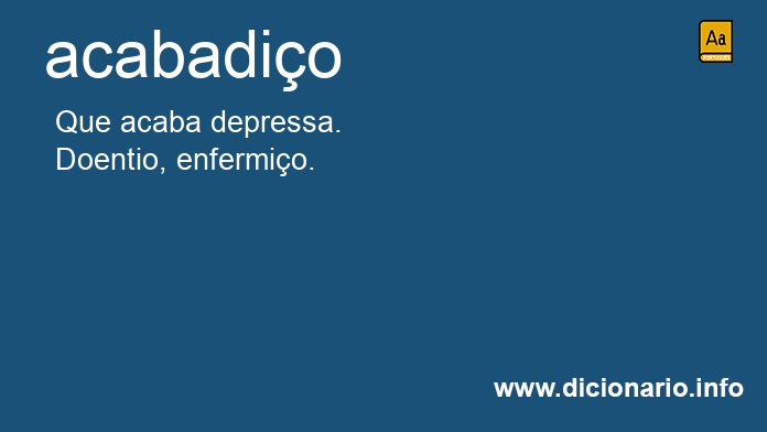 Significado de acabadio