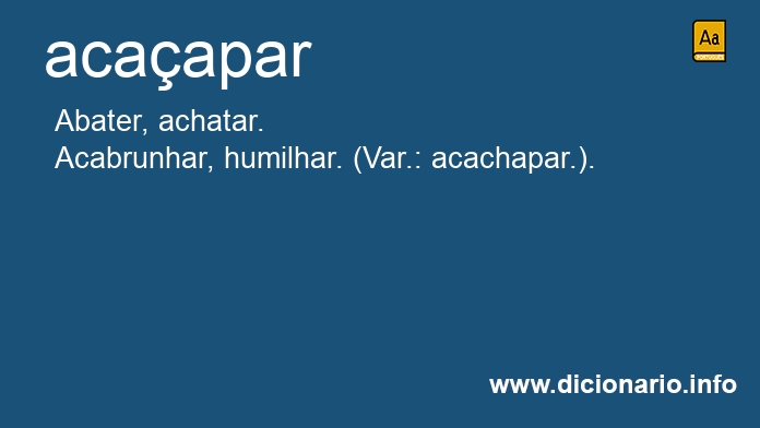 Significado de acaapar
