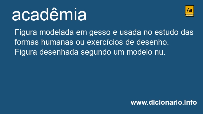 Significado de acadmia