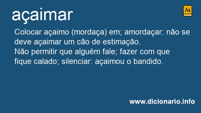 Significado de aaimando