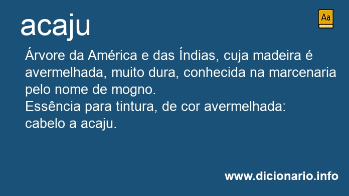Significado de acaju