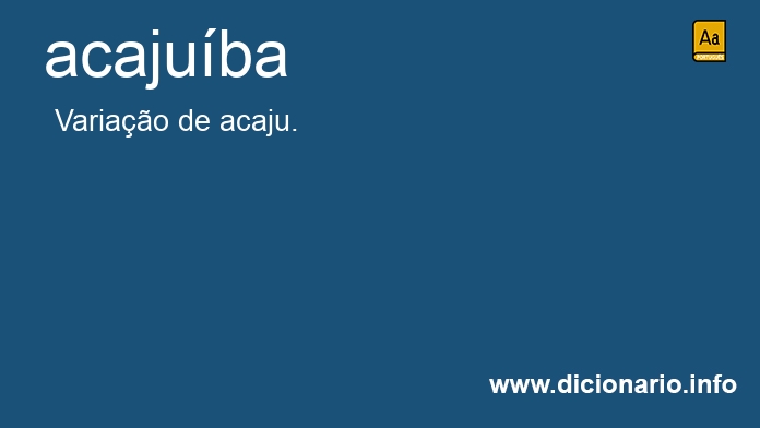 Significado de acajuba