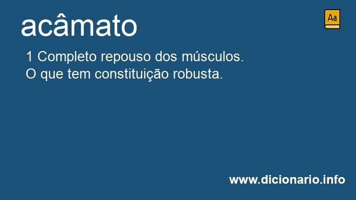 Significado de acmato