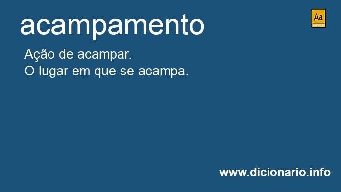 Significado de acampamento