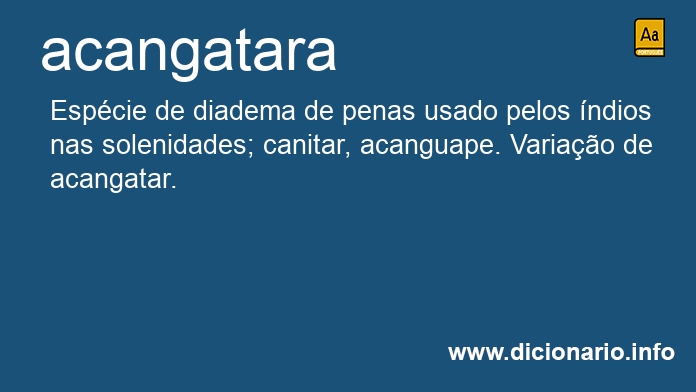 Significado de acangatara