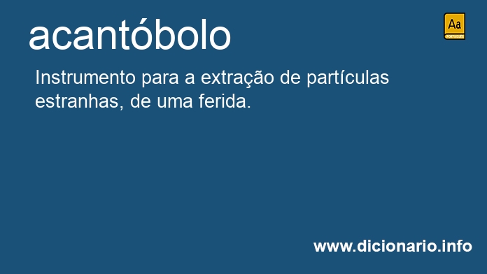 Significado de acantbolo
