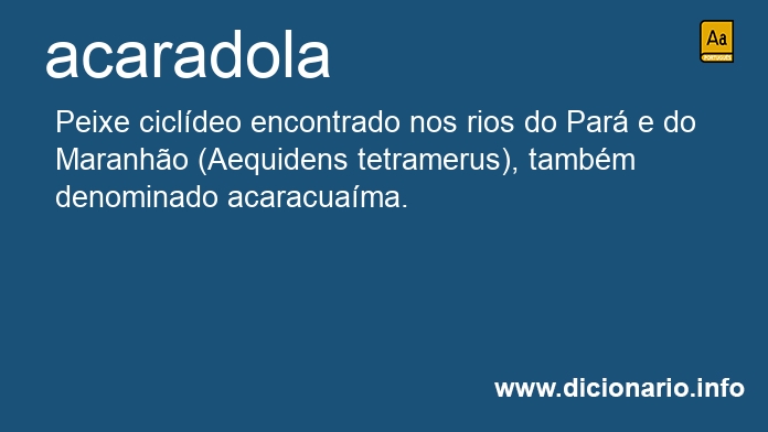 Significado de acaradola