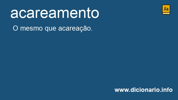 Significado de acareamento