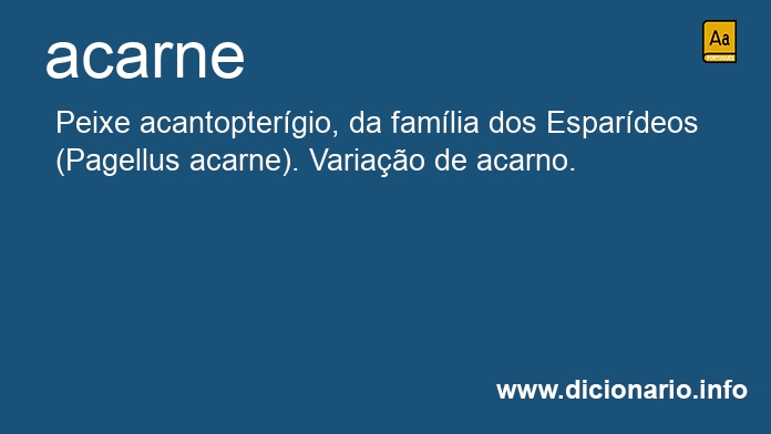 Significado de acarne