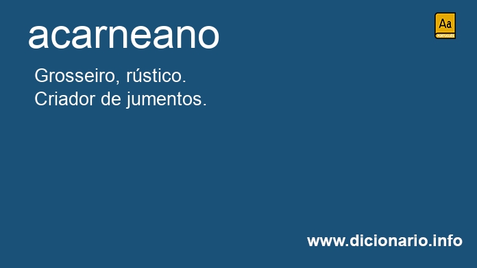 Significado de acarneano