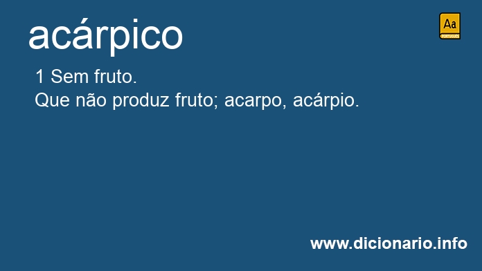 Significado de acrpico
