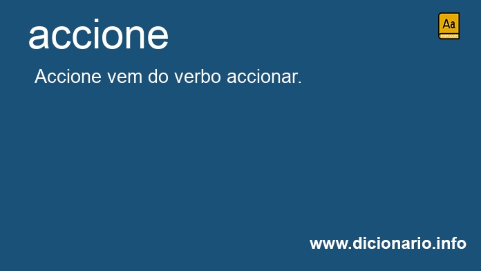 Significado de accione