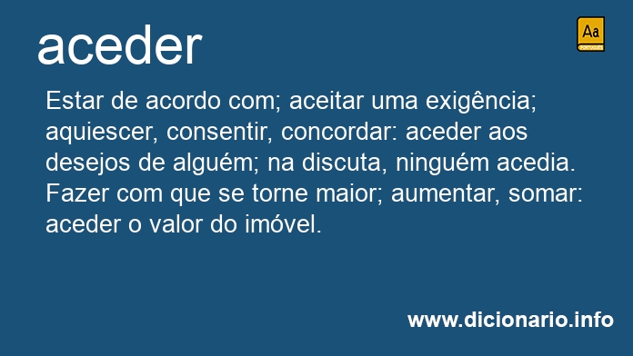 Significado de acederei