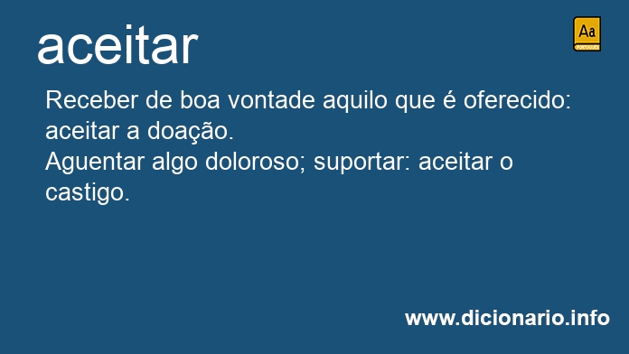 Significado de aceitars