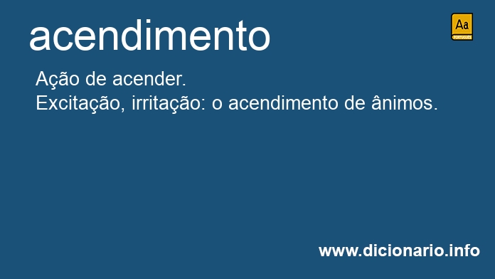 Significado de acendimento