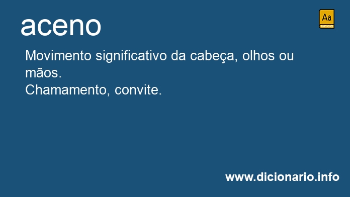 Significado de aceno