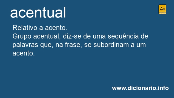 Significado de acentual