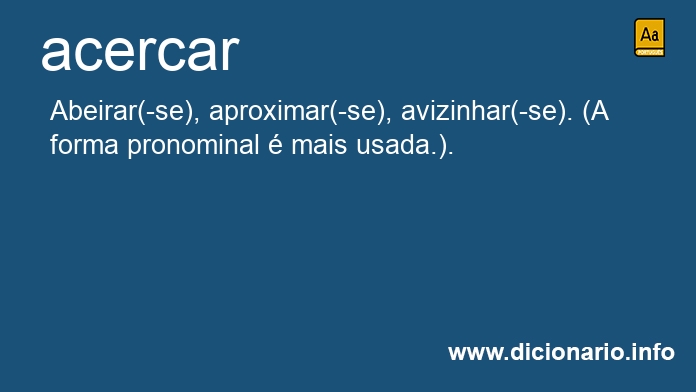 Significado de acercai