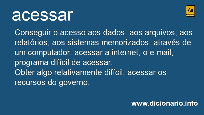 Significado de acessa