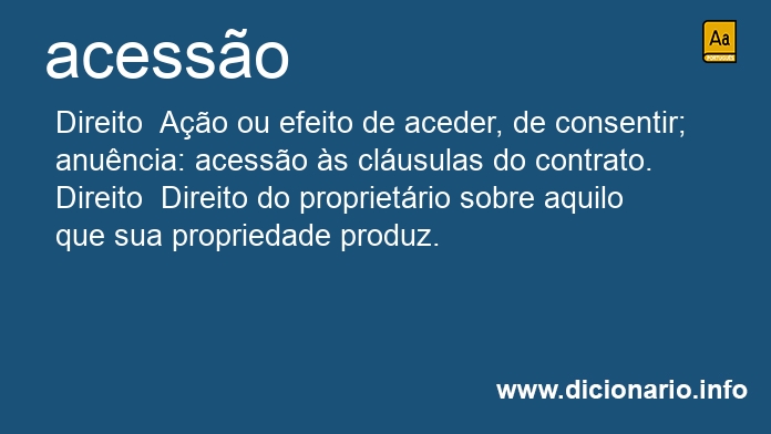 Significado de acesso