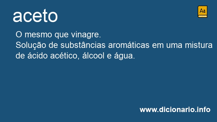 Significado de aceto
