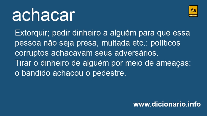 Significado de achacais