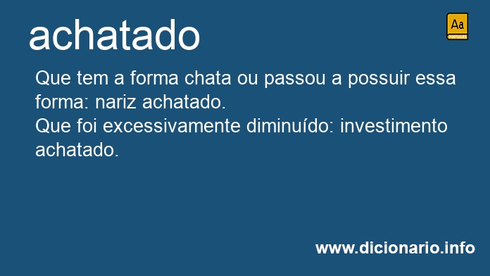 Significado de achatada