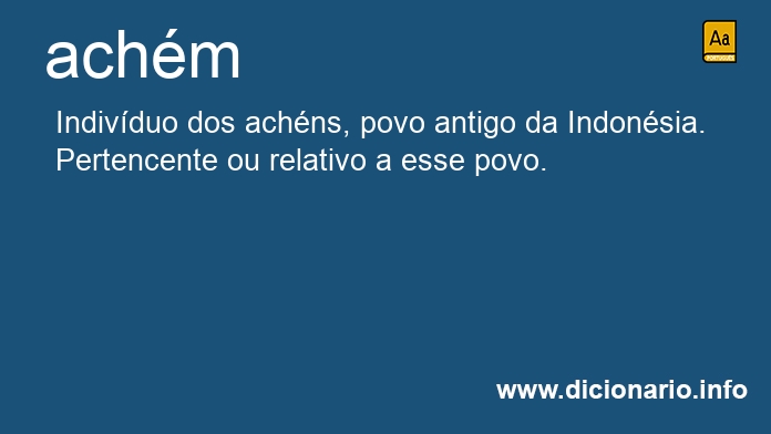 Significado de achm